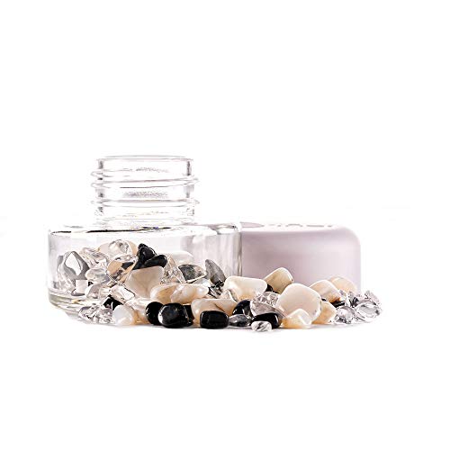 inu! Crystal Jar | YIN YANG +++ Edelsteinglas zur Vitalisierung von Wasser mit Turmalin - Milchopal - Bergkristall