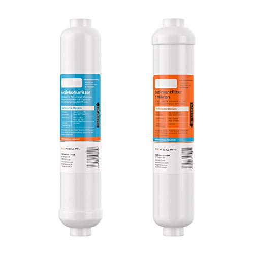 Measury Osmose Filter Set Sedimentfilter/Aktivkohlefilter, Osmoseanlage Filter Umkehrosmose Ersatzfilter
