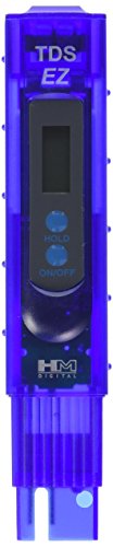 HM Digital tds-ez Wasserqualität TDS Tester, 0–9990 ppm Messbereich, Auflösung 1 ppm, -3% Anzeige Genauigkeit
