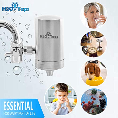 H2O Taps – Wasserfilter für den Wasserhahn – Wasserhahn – Edelstahl 304 Trinkwasserfilter – Wasserfilter Wasserhahn Elegantes Design – Hohe Qualität – Wasserhahnfilter für Trinkwasser - 6
