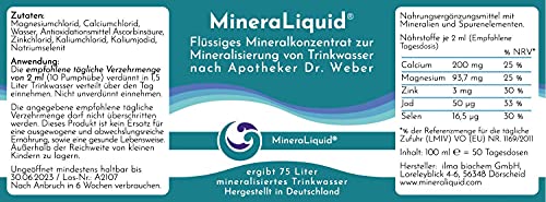 MineraLiquid® – Mineralienkonzentrat pur zur Mineralisierung von Getränken, Ideal in Kombination mit einem Soda-Sprudler, 100ml - 5