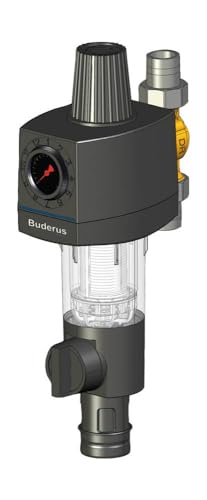 Buderus Rückspülfilter Druckminderer Wasserfilter Hauswasserstation (Honeywell), Anschluss:1 1/4 Zoll - 2
