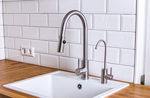 Aqmos Umkehrosmoseanlage I All in One Osmose Umkehr Osmoseanlage und separatem Wasserhahn I entfernt u.a. Medikamentenrückstände und Mikroplastik aus Trinkwasser - 2