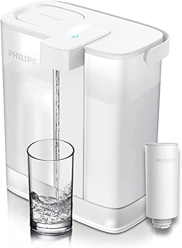 Philips Filterkaraffe Instant Water + 1 Filter im Lieferumfang enthalten, 3 l, wiederaufladbar über USB-C Port
