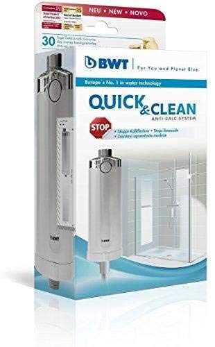 BWT Quick & Clean Antikalk-Filtersystem mit 1 Filterkartusche | Kalkschutz Bad | Inline Duschfilter Wasserfilter | Selbstmontage | Für Armaturen, Glas & Fliesen - 2