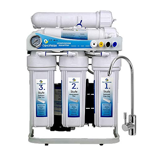 OsmoFresh Osmoseanlage Proline X2-200 GPD | Umkehrosmose Wasserfilter | Direct Flow System | Kein Tank erforderlich | bis 0,5L/min