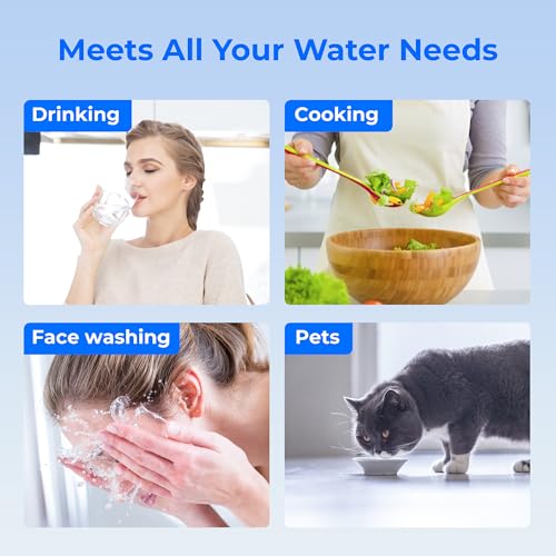 Waterdrop Wasserhahn Filter, NSF/ANSI Standard ZertifiziertFiltrationssystem mit Ultra Adsorptivem Material, Reduziert Chlor, Blei, Fluorid und Mehr-Passt auf Standard Wasserhahn (1 Filter) - 8