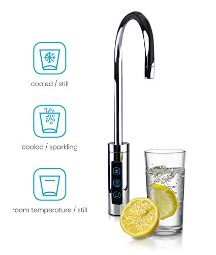 smardy blue Soda & Cool Wassersprudler mit Ultrafiltration und Aktivkohleblockfilter für stilles, gekühltes, spritziges Sprudelwasser - 3